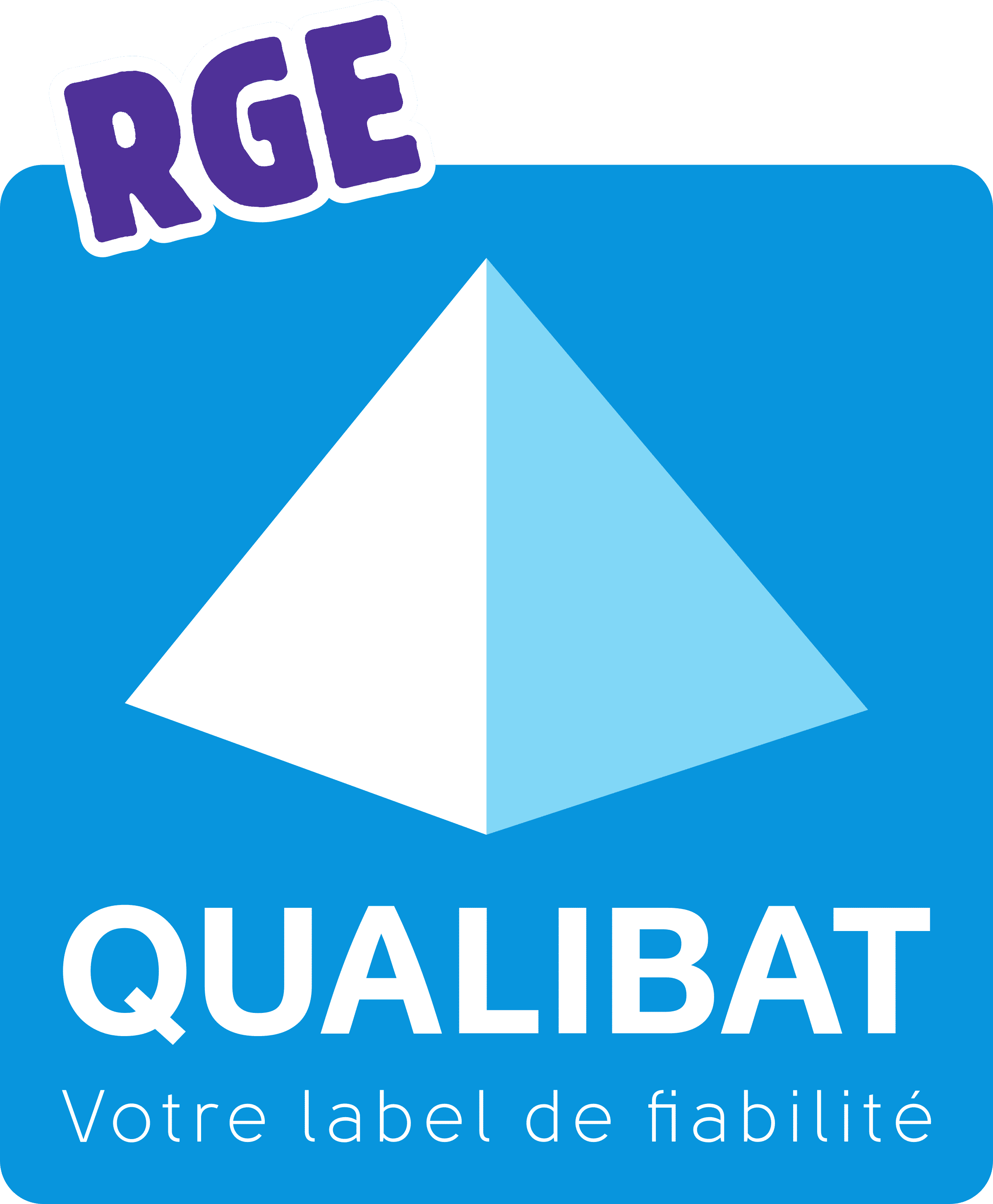 Logo RGE Qualibat qu'il est possible d'obtenir après la formation FEEBAT Renove à Mulhouse