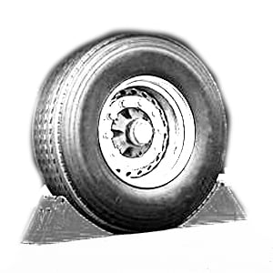 Illustration de calage de roue, accessoire utile pour les quais de chargement dans la prévention des risques d'accident liés au chargement / déchargement