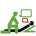 Pictogramme détection AVC et Arrêt cardiaque Pictogramme détection AVC et Arrêt cardiaque