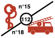 Pictogramme Numéro d’urgence Pictogramme Numéro d'urgence