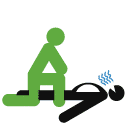 Pictogramme Victime respire Pictogramme Victime respire