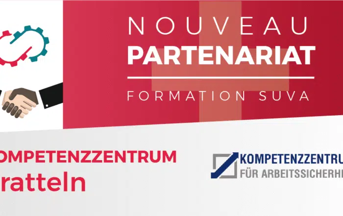 Partenariat de GRP Formations avec le Kompetenzzentrum de Pratteln pour la formation SUVA